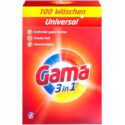 GAMA 3in1 Proszek do Prania Ubrań Universal 100 Prań 6,5kg DE Uniwersalny