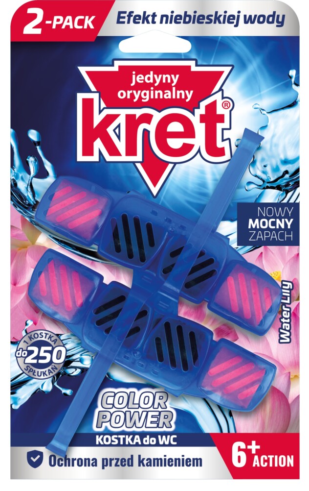 Kret Color Power Water Lily Kostki WC 2 x 40 g