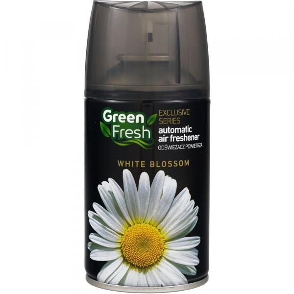 Green Fresh WHITE BLOSSOM Odświeżacz powietrza spray wkład zapas 250 ml